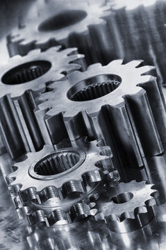 power gears and cogwheels of titanium