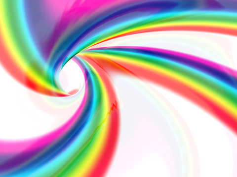 abstract liquid vortex full of color