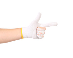 Thin work glove like a gun