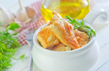 fried meat