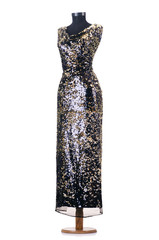 Long dress isolated on white