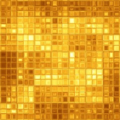 Abstract golden mosaic