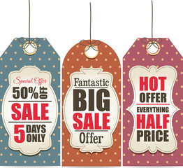 Holiday sale labels