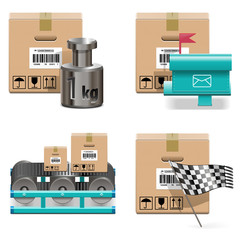 Vector Shipment Icons Set 17