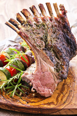 grilled lamb rack