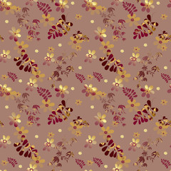 Abstract seamless floral pattern