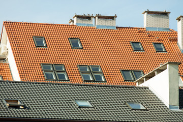 Dach bloku mieszkalnego
