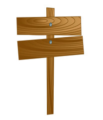 old wooden signboard