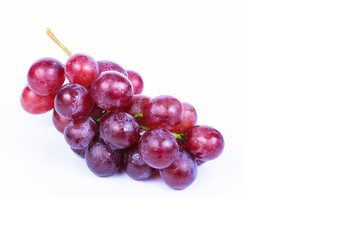 red grape isolated on white