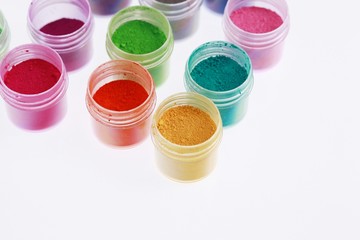 Colorful pigments powders