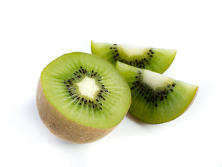 kiwi fruit and his sliced segments