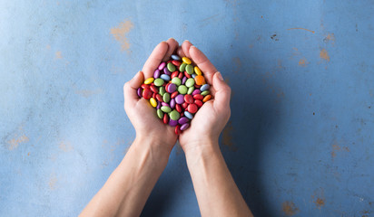 Concept with candies