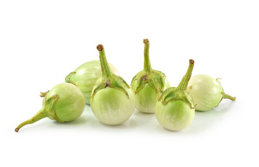Eggplant on a white background.