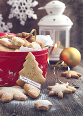 Christmas cookies. Selective focus