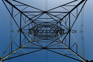 Detail of electricity pylon