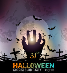 Halloween Fear Horror Party Background for flyers or posters