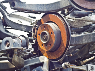 Front disk brake