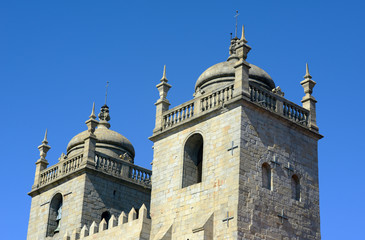 Porto Cathedral (Sé) twin towers, Porto, Portugal