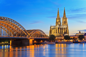 Cologne city skyline, Germany - obrazy, fototapety, plakaty