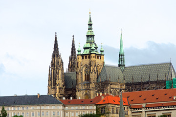 The Saint Vitus cathedral in Prague