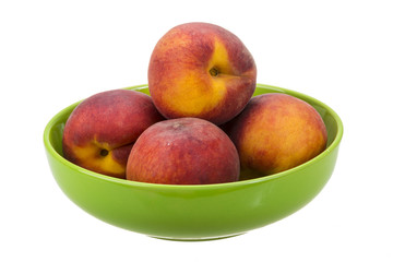 Fototapeta na wymiar Ripe bright peaches