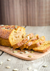 Loaf of pumpkin bread