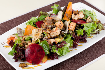 sea salad on dish