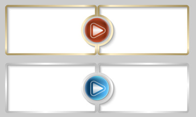 Obraz premium two text boxes with arrow