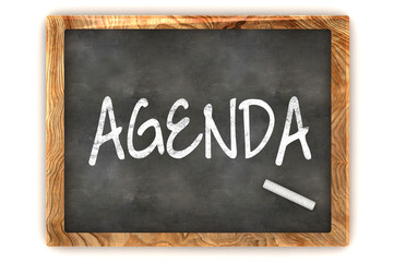 Fototapeta premium Blackboard Agenda