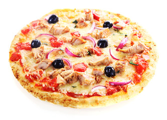Pizza isolated on white background