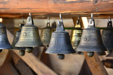 Old bells - obrazy, fototapety, plakaty