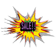 Comic book explosion vector illustration background