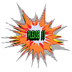 Comic book explosion vector illustration background