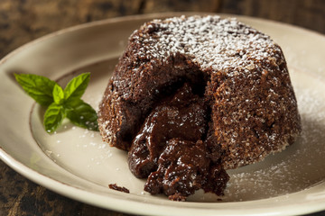 Homemade Chocolate Lava Cake Dessert