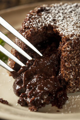 Homemade Chocolate Lava Cake Dessert