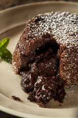 Homemade Chocolate Lava Cake Dessert
