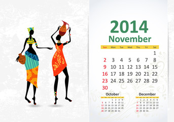 Ethnic Calendar 2014 november