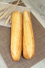 demi-baguettes de pains
