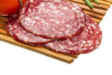 Fresh ripe salami