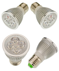 LED light bulb isolated on white