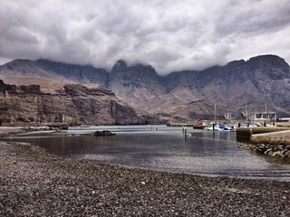 puerto de las Nieves in Gran canaria spain