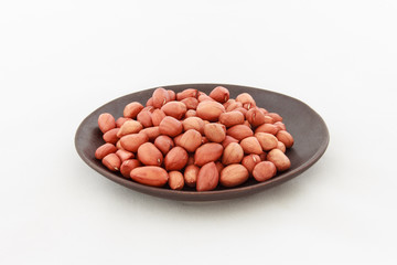 Peanuts in plate