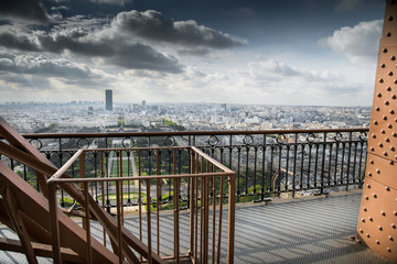 vista di Parigi dalla Tour Eiffel