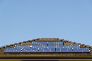 solar panel on the roof
