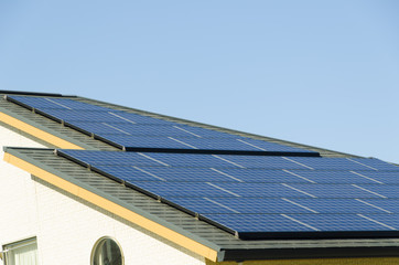 solar panel on the roof