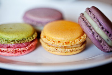 French macaroons. Dessert