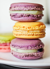 French macaroons. Dessert