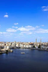 Fototapeta na wymiar Damietta town north of Egypt on Mediterranean Sea