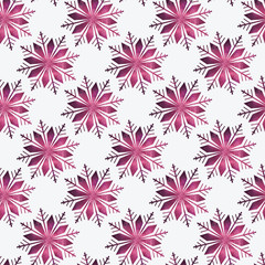 Snowflake seamless pattern © lidiebug