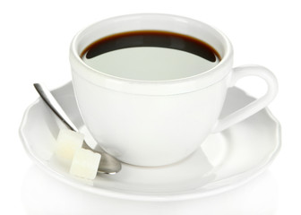 Coffee cup isolated on white